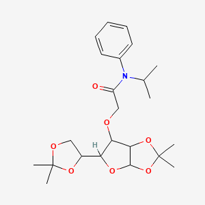 2-((5-(2,2-dimethyl-1,3-dioxolan-4-yl)-2,2-dimethyltetrahydrofuro[2,3-d][1,3]dioxol-6-yl)oxy)-N-isopropyl-N-phenylacetamide
