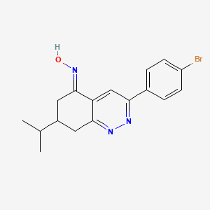 3-(4-Bromophenyl)-5-(hydroxyimino)-7-(isopropyl)-6,7,8-trihydrocinnoline