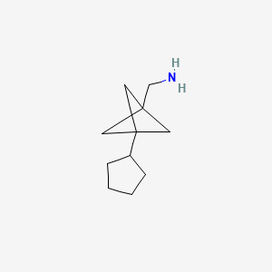 (3-Cyclopentyl-1-bicyclo[1.1.1]pentanyl)methanamine