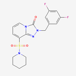 2-(3,5-difluorobenzyl)-8-(piperidin-1-ylsulfonyl)[1,2,4]triazolo[4,3-a]pyridin-3(2H)-one