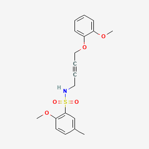 2-methoxy-N-(4-(2-methoxyphenoxy)but-2-yn-1-yl)-5-methylbenzenesulfonamide