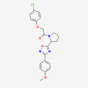 5-{1-[(4-Chlorophenoxy)acetyl]pyrrolidin-2-yl}-3-(4-methoxyphenyl)-1,2,4-oxadiazole