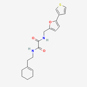 N1-(2-(cyclohex-1-en-1-yl)ethyl)-N2-((5-(thiophen-3-yl)furan-2-yl)methyl)oxalamide