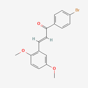 (E)-1-(4-bromophenyl)-3-(2,5-dimethoxyphenyl)prop-2-en-1-one