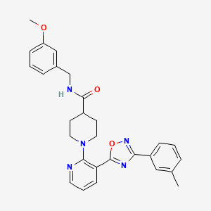 N-cyclopropyl-6-(4-{[(3,4-dimethylphenyl)sulfonyl]amino}phenoxy)nicotinamide