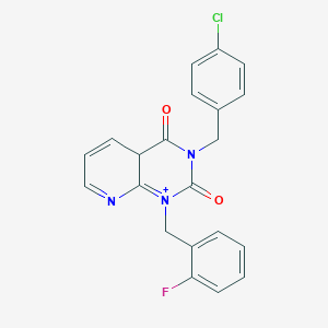 3-[(4-chlorophenyl)methyl]-1-[(2-fluorophenyl)methyl]-1H,2H,3H,4H-pyrido[2,3-d]pyrimidine-2,4-dione