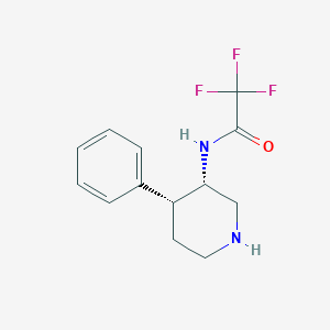 Rac-2,2,2-trifluoro-n-[(3r,4s)-4-phenylpiperidin-3-yl]acetamide