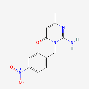 2-amino-6-methyl-3-(4-nitrobenzyl)-4(3H)-pyrimidinone