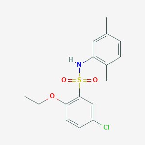 molecular formula C16H18ClNO3S B2660070 5-chloro-N-(2,5-dimethylphenyl)-2-ethoxybenzene-1-sulfonamide CAS No. 2215294-66-7