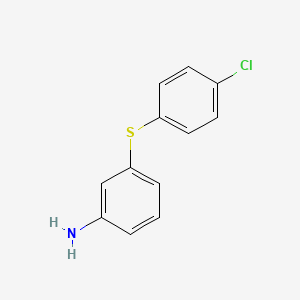 molecular formula C12H10ClNS B2660080 3-[(4-Chlorophenyl)sulfanyl]aniline CAS No. 1184524-48-8