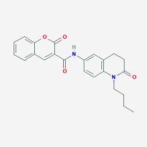 N-(1-butyl-2-oxo-1,2,3,4-tetrahydroquinolin-6-yl)-2-oxo-2H-chromene-3-carboxamide