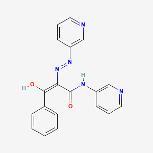 (Z)-3-Hydroxy-3-phenyl-N-pyridin-3-yl-2-(pyridin-3-yldiazenyl)prop-2-enamide