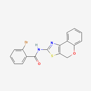 molecular formula C17H11BrN2O2S B2660115 2-bromo-N-(4H-chromeno[4,3-d]thiazol-2-yl)benzamide CAS No. 681157-37-9