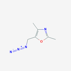 molecular formula C6H8N4O B2660121 5-Azidomethyl-2,4-dimethyl-oxazole CAS No. 915787-98-3