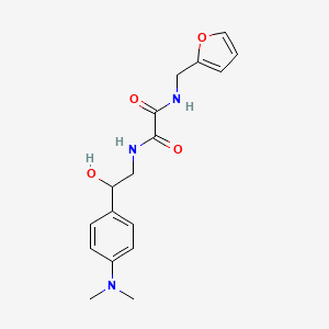 molecular formula C17H21N3O4 B2660133 N1-(2-(4-(dimethylamino)phenyl)-2-hydroxyethyl)-N2-(furan-2-ylmethyl)oxalamide CAS No. 1705037-01-9