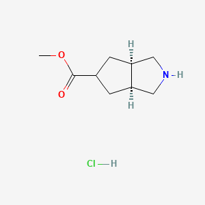 rac-Methyl (3aR,5S,6aS)-octahydrocyclopenta[c]pyrrole-5-carboxylate hydrochloride