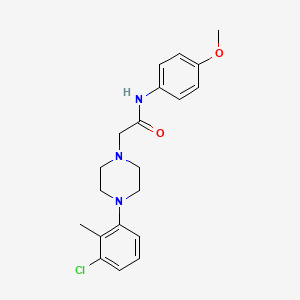 molecular formula C20H24ClN3O2 B2660155 2-[4-(3-chloro-2-methylphenyl)piperazin-1-yl]-N-(4-methoxyphenyl)acetamide CAS No. 889807-48-1