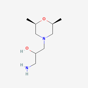 1-amino-3-[(2S,6R)-2,6-dimethylmorpholin-4-yl]propan-2-ol