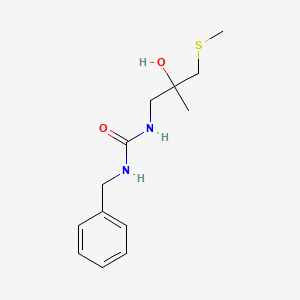 molecular formula C13H20N2O2S B2660189 1-Benzyl-3-(2-hydroxy-2-methyl-3-(methylthio)propyl)urea CAS No. 1396888-10-0