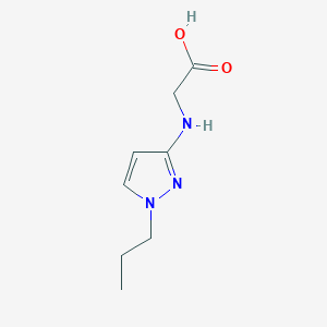 molecular formula C8H13N3O2 B2660200 2-[(1-Propylpyrazol-3-yl)amino]acetic acid CAS No. 2247207-33-4