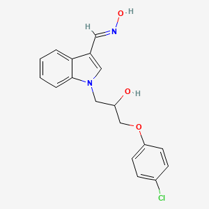 (E)-1-(3-(4-chlorophenoxy)-2-hydroxypropyl)-1H-indole-3-carbaldehyde oxime