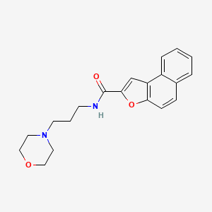 molecular formula C20H22N2O3 B2660246 N-[3-(morpholin-4-yl)propyl]naphtho[2,1-b]furan-2-carboxamide CAS No. 439120-97-5