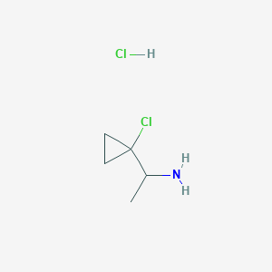 1-(1-Chlorocyclopropyl)ethanamine;hydrochloride