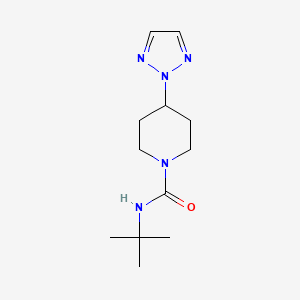 molecular formula C12H21N5O B2660251 N-(tert-butyl)-4-(2H-1,2,3-triazol-2-yl)piperidine-1-carboxamide CAS No. 2197482-78-1