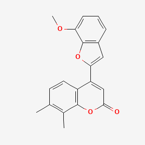 4-(7-methoxy-1-benzofuran-2-yl)-7,8-dimethyl-2H-chromen-2-one