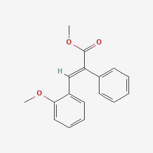 molecular formula C17H16O3 B2660271 Methyl 3-(2-methoxyphenyl)-2-phenylacrylate CAS No. 42307-45-9