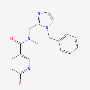 N-[(1-Benzylimidazol-2-YL)methyl]-6-fluoro-N-methylpyridine-3-carboxamide