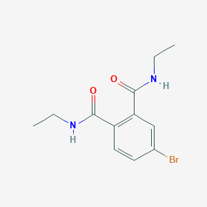 molecular formula C12H15BrN2O2 B2660289 4-Bromo-N1,N2-diethylphthalamide CAS No. 1864072-50-3