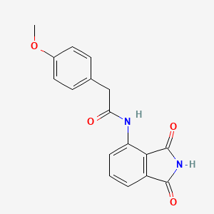 molecular formula C17H14N2O4 B2660296 N-(1,3-dioxoisoindol-4-yl)-2-(4-methoxyphenyl)acetamide CAS No. 922474-59-7