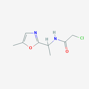 2-Chloro-N-[1-(5-methyl-1,3-oxazol-2-yl)ethyl]acetamide