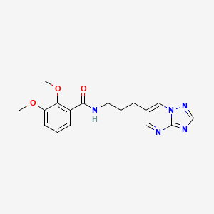 molecular formula C17H19N5O3 B2660315 N-(3-([1,2,4]triazolo[1,5-a]pyrimidin-6-yl)propyl)-2,3-dimethoxybenzamide CAS No. 2034614-82-7