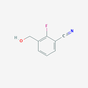 molecular formula C8H6FNO B2660334 2-fluoro-3-(hydroxymethyl)Benzonitrile CAS No. 1261861-91-9