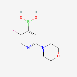 [5-FLuoro-2-(morpholin-4-yl)pyridin-4-yl]boronic acid