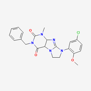 3-benzyl-8-(5-chloro-2-methoxyphenyl)-1-methyl-1H,2H,3H,4H,6H,7H,8H-imidazo[1,2-g]purine-2,4-dione