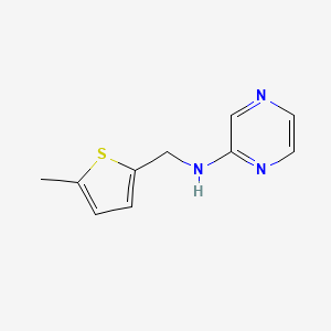 molecular formula C10H11N3S B2660345 N-[(5-methylthiophen-2-yl)methyl]pyrazin-2-amine CAS No. 866153-99-3