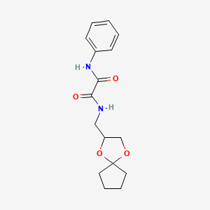 N1-(1,4-dioxaspiro[4.4]nonan-2-ylmethyl)-N2-phenyloxalamide