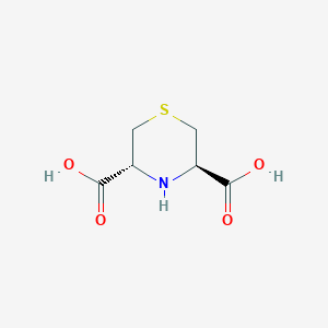 molecular formula C6H9NO4S B2660367 (3R,5R)-thiomorpholine-3,5-dicarboxylic acid CAS No. 88492-47-1