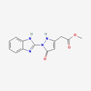 methyl [1-(1H-benzimidazol-2-yl)-5-hydroxy-1H-pyrazol-3-yl]acetate