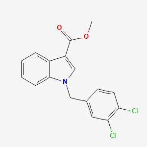 molecular formula C17H13Cl2NO2 B2660387 Methyl 1-[(3,4-dichlorophenyl)methyl]indole-3-carboxylate CAS No. 701223-44-1