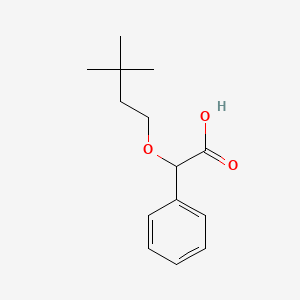 molecular formula C14H20O3 B2660394 2-(3,3-Dimethylbutoxy)-2-phenylacetic acid CAS No. 1498247-91-8