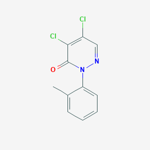 molecular formula C11H8Cl2N2O B2660395 4,5-dichloro-2-(2-methylphenyl)pyridazin-3(2H)-one CAS No. 110310-26-4