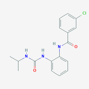 molecular formula C17H18ClN3O2 B2660404 3-chloro-N-(2-(3-isopropylureido)phenyl)benzamide CAS No. 1203070-69-2