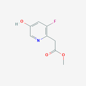 molecular formula C8H8FNO3 B2660411 Methyl 2-(3-fluoro-5-hydroxypyridin-2-yl)acetate CAS No. 1421949-37-2
