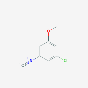 molecular formula C8H6ClNO B2660425 3-Chloro-5-methoxyphenylisocyanide CAS No. 1029634-54-5
