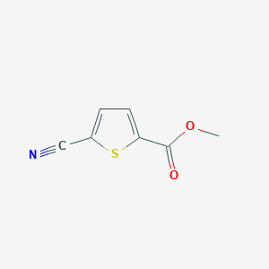 molecular formula C7H5NO2S B2660472 Methyl 5-cyanothiophene-2-carboxylate CAS No. 67808-34-8