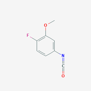 molecular formula C8H6FNO2 B2660496 1-Fluoro-4-isocyanato-2-methoxybenzene CAS No. 862466-09-9